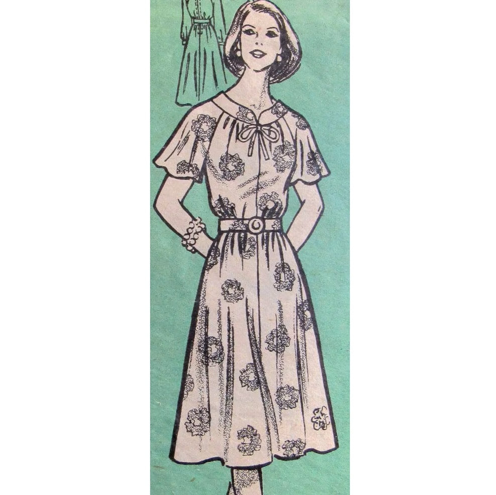 HCC #13 PDF Pattern for 11 1/2" female fashion doll, casual dress with neck band