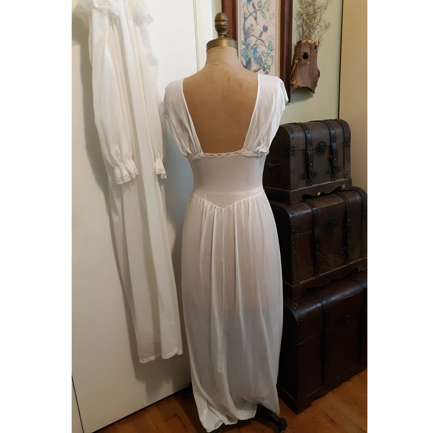 Vintage Nylon Nightgown and Robe