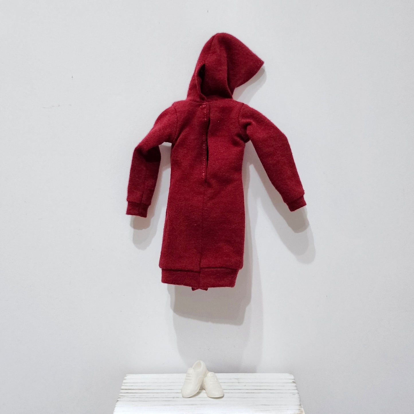 Red Hoodie Dress for 11 1/2" fashion dolls