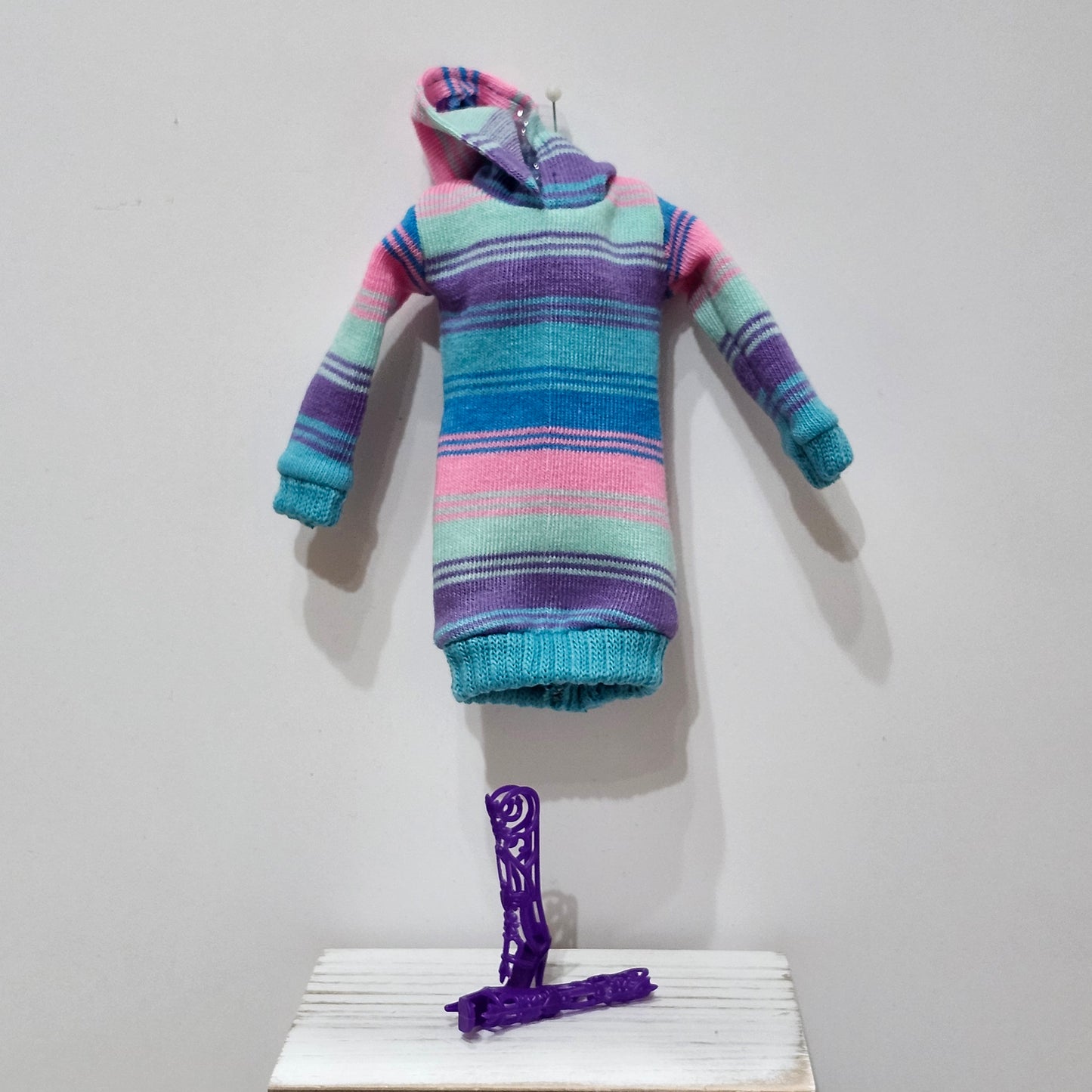 Bright Stripes Hoodie Dress for 11 1/2" fashion dolls
