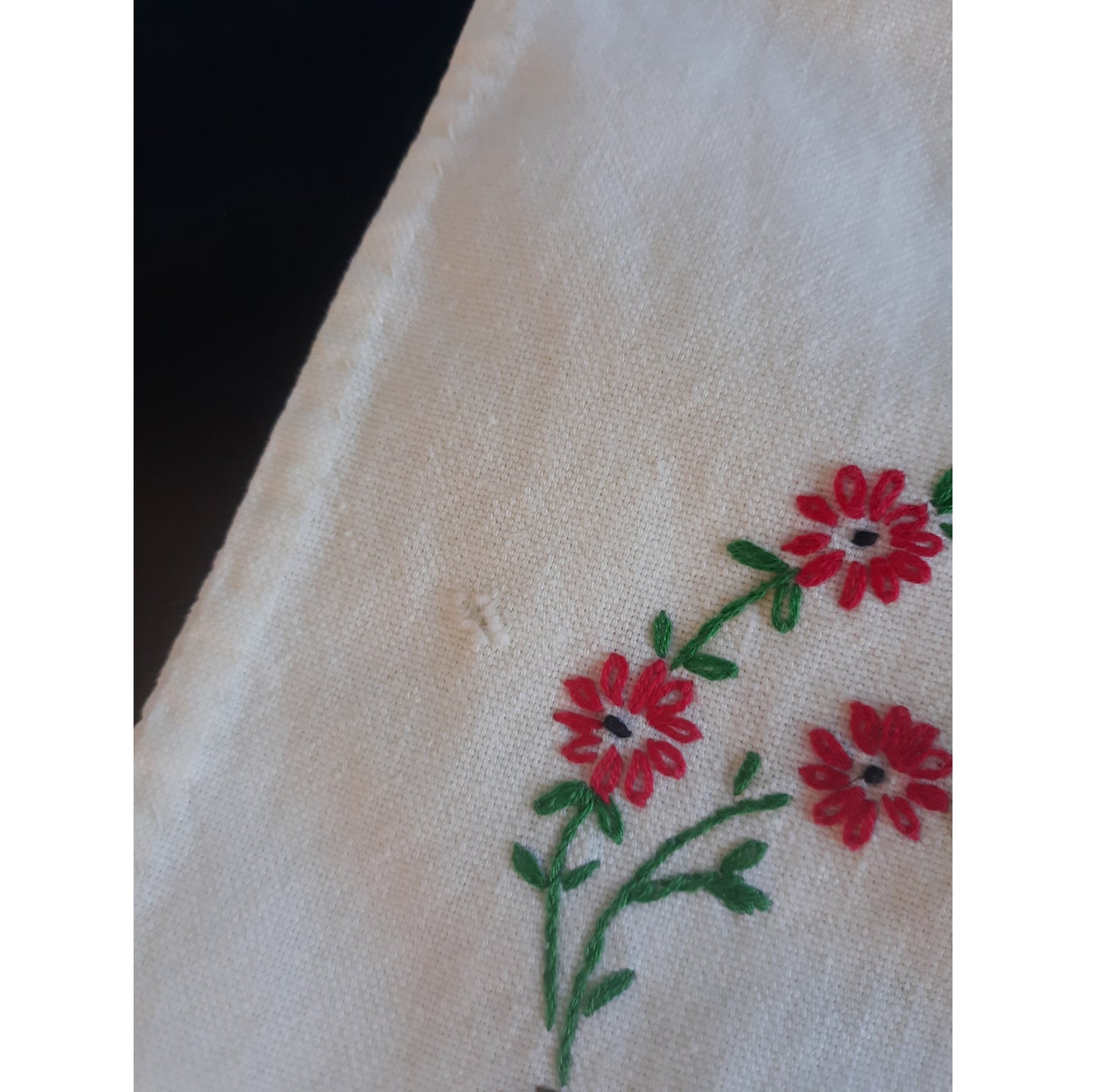 Swan Scene Vintage Table Runner or Dresser Scarf