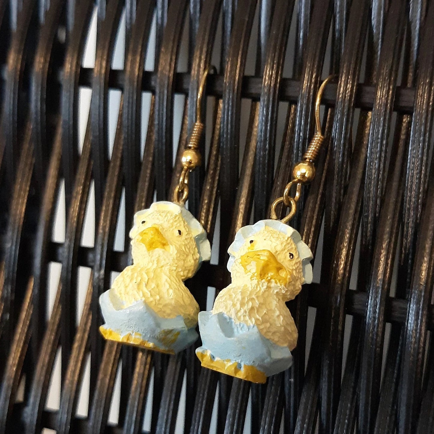 Just Hatched Chicks Vintage Earrings