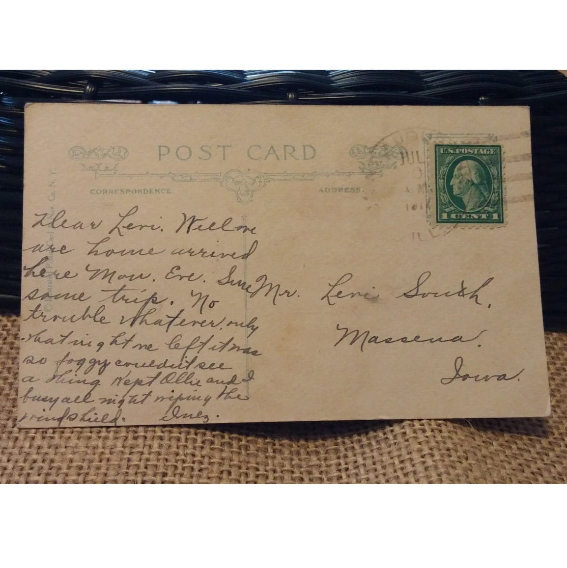 Vintage postcard "Our Country"