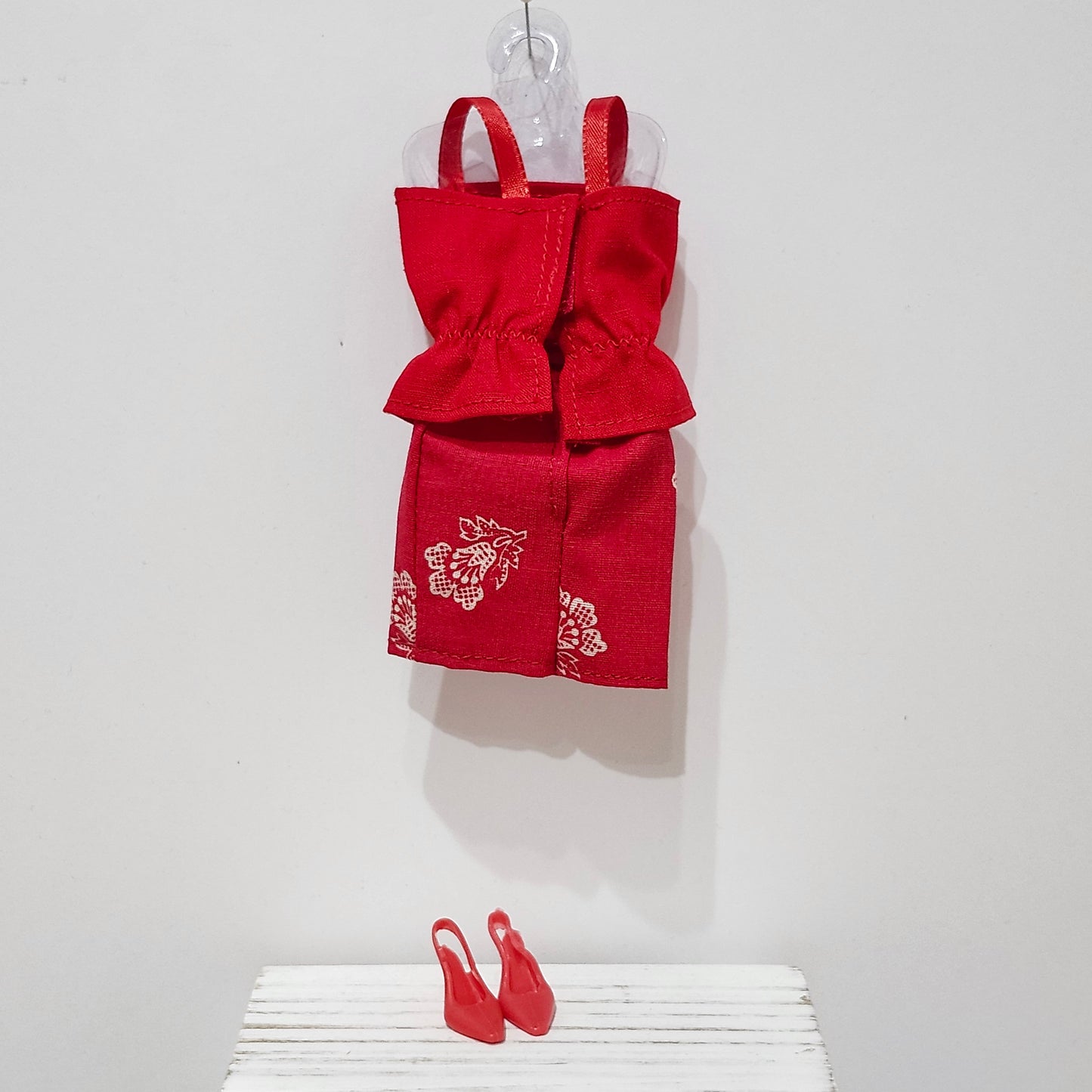 Red Skirt Set for 11 1/2" female fashion dolls
