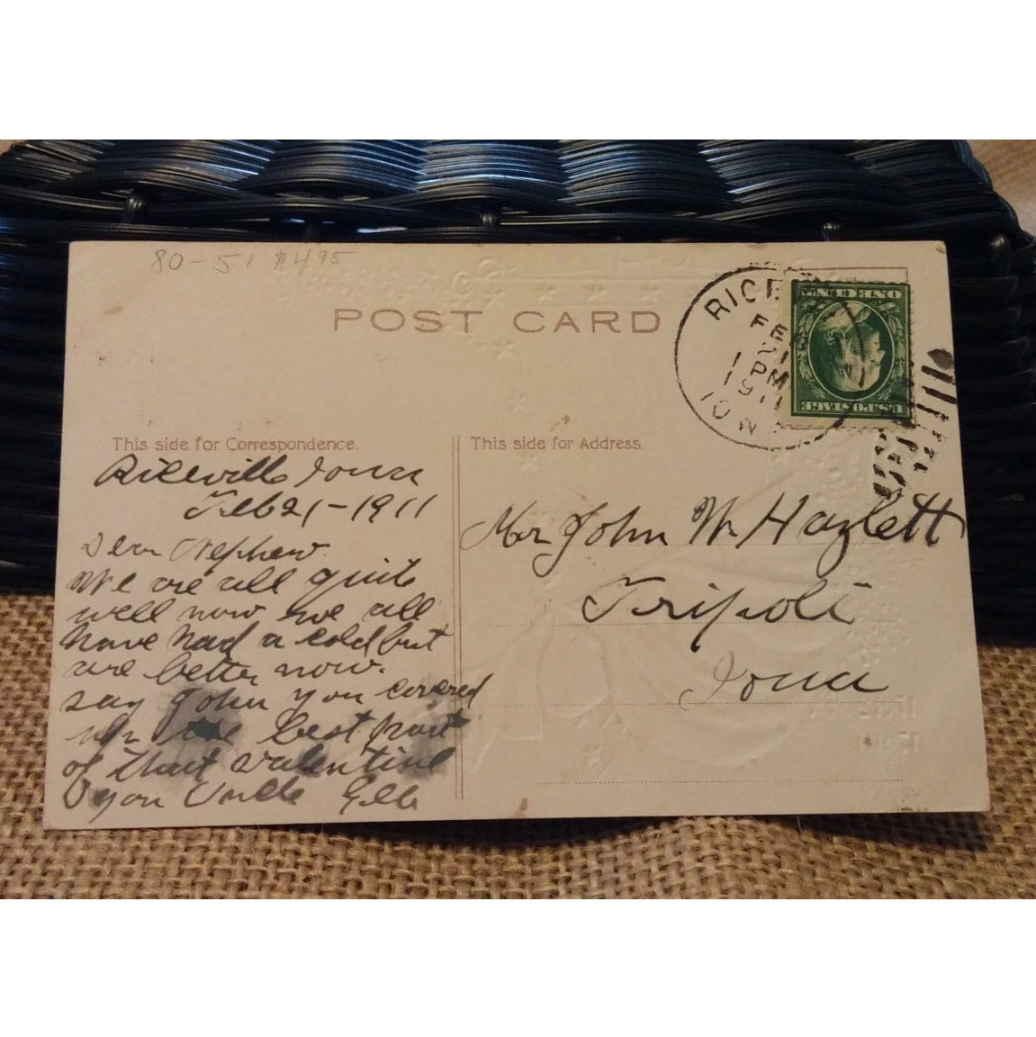 Vintage postcard "Washington's Inauguration"