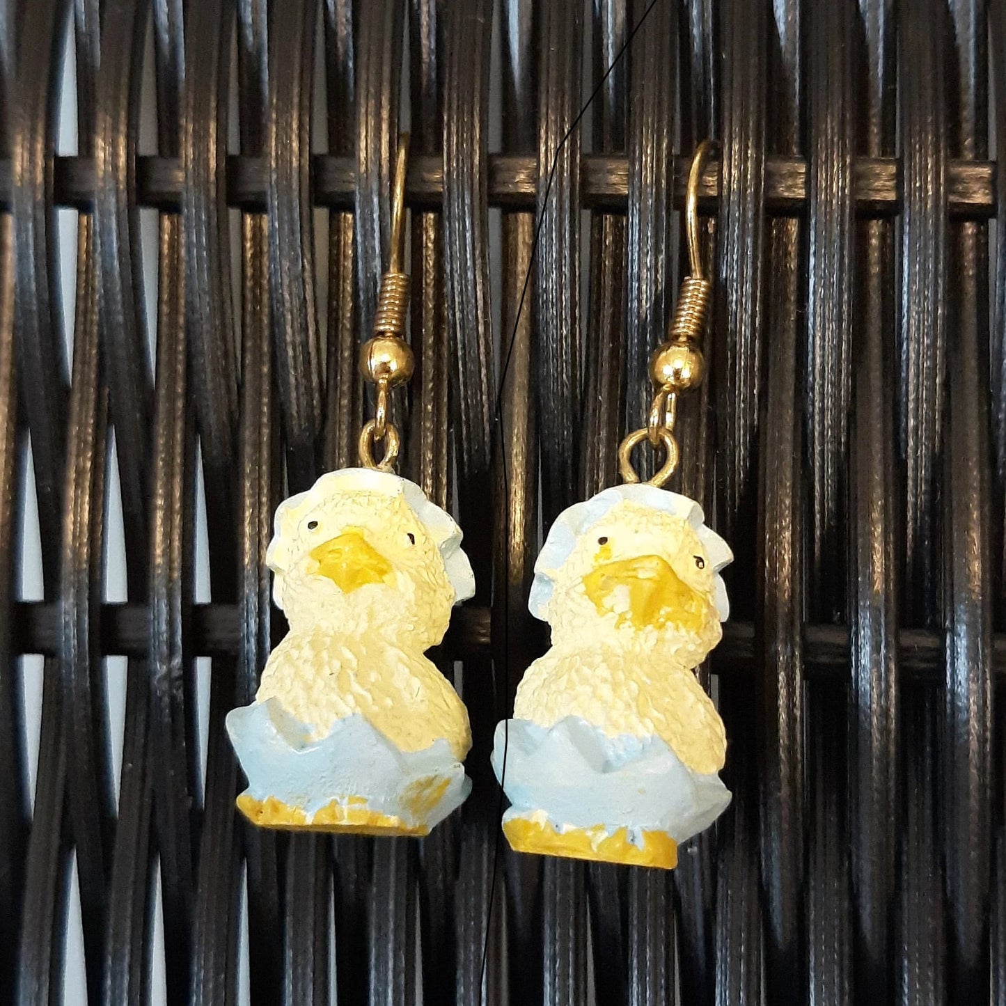 Just Hatched Chicks Vintage Earrings