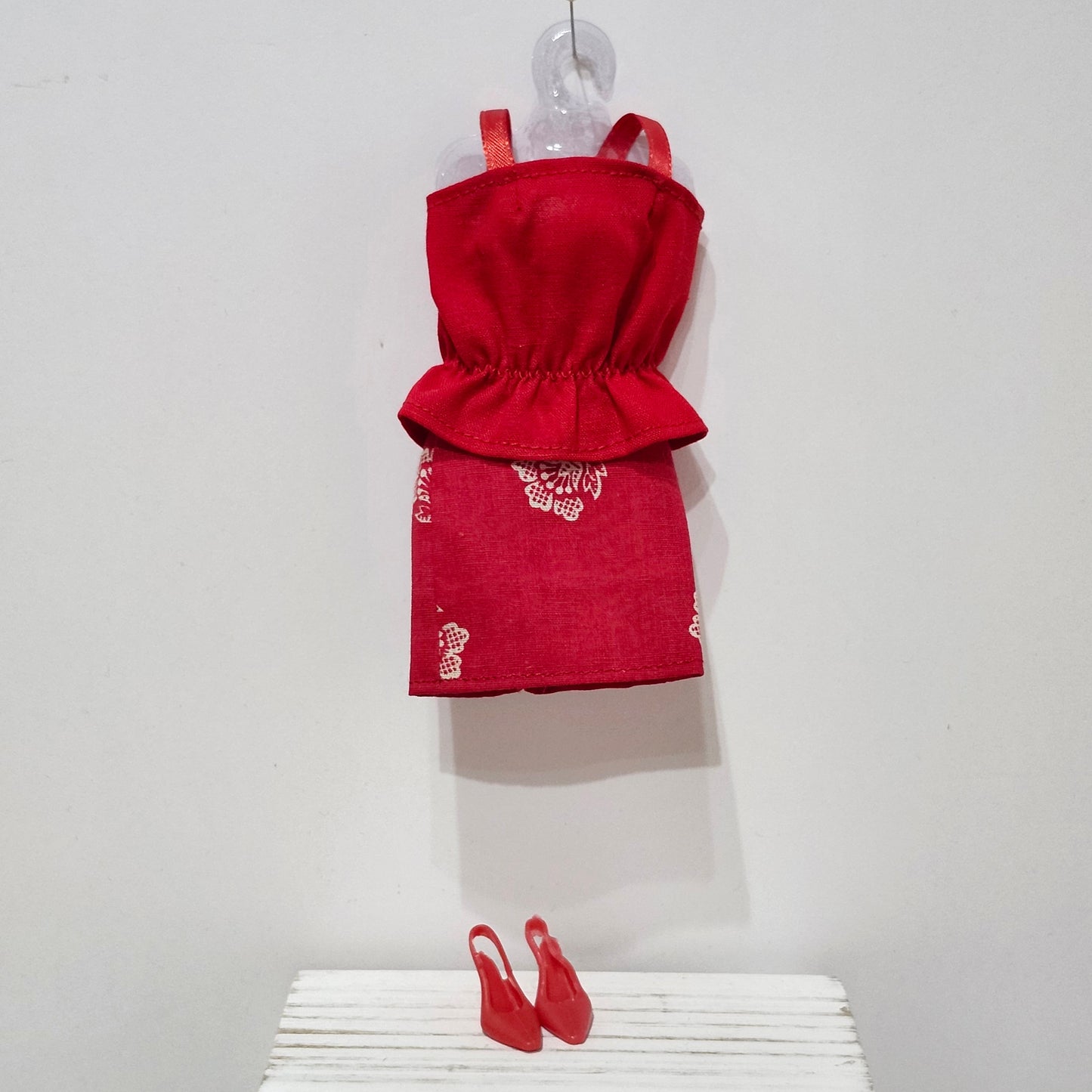 Red Skirt Set for 11 1/2" female fashion dolls