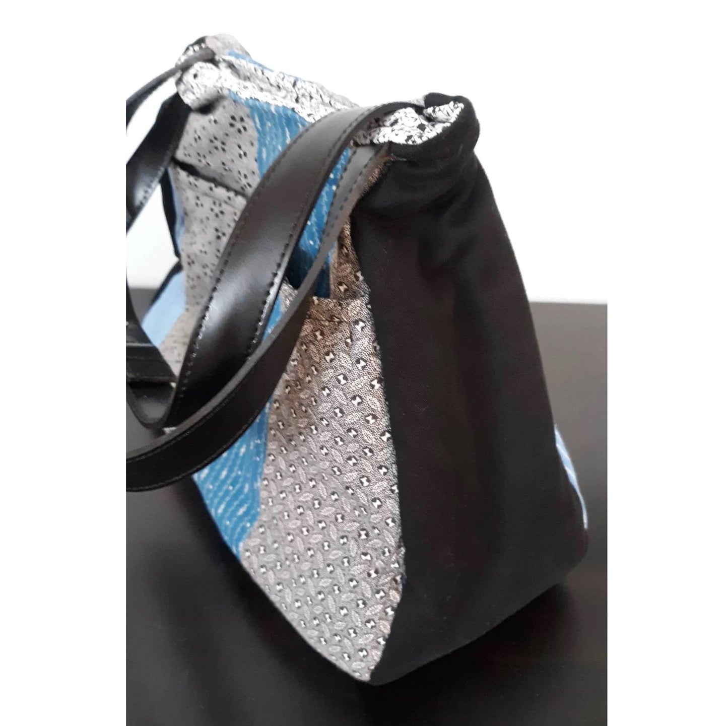Resurrected Tote Style Handbag from Vintage Quilt and Upcycled Pants