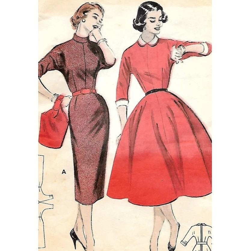 HCC #56 PDF Pattern for 1:6 female fashion doll, simple dress two ways