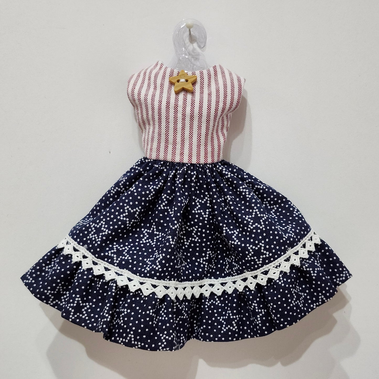 Stars and Stripes Dress for 9" girl fashion dolls