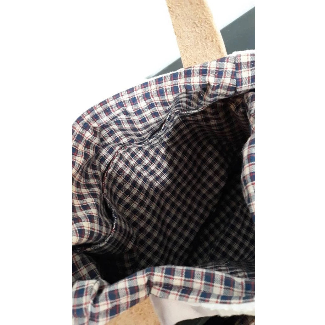 Resurrected Tote Style Handbag from Vintage Quilt and Feedsack
