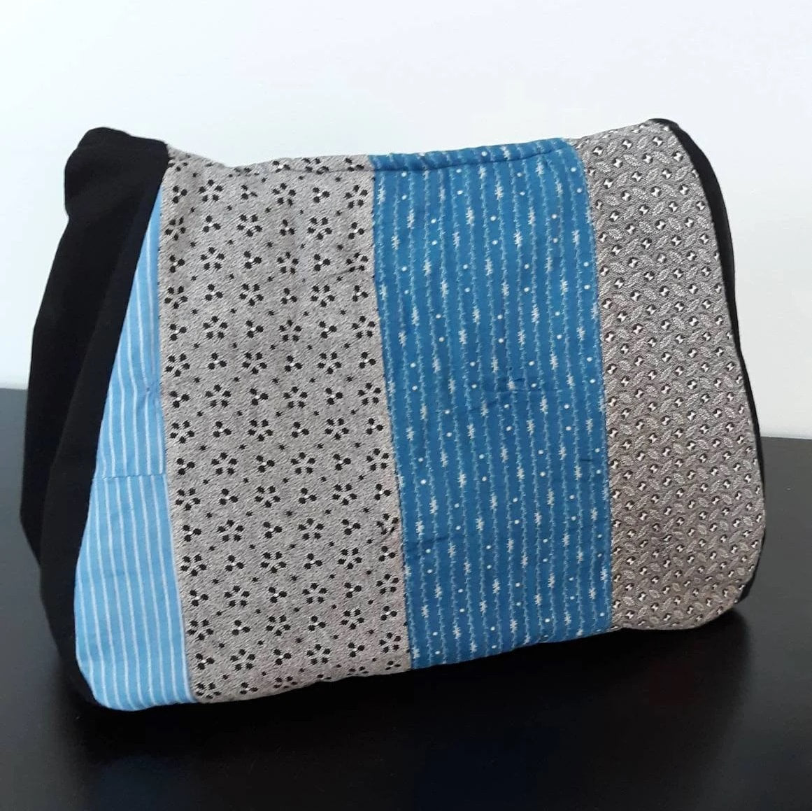 Resurrected Tote Style Handbag from Vintage Quilt and Upcycled Pants