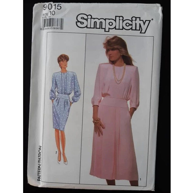 Simplicity 9015 (10) pattern to make a misses dress, uncut