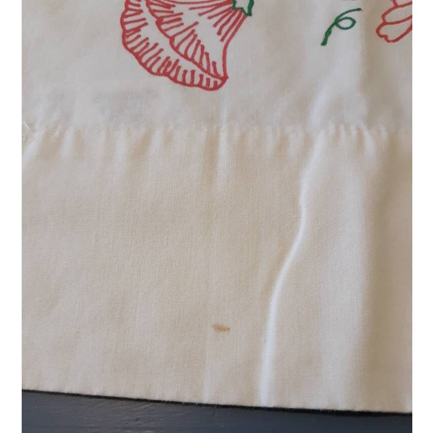 Morning Glories Painted Vintage Pillowcases