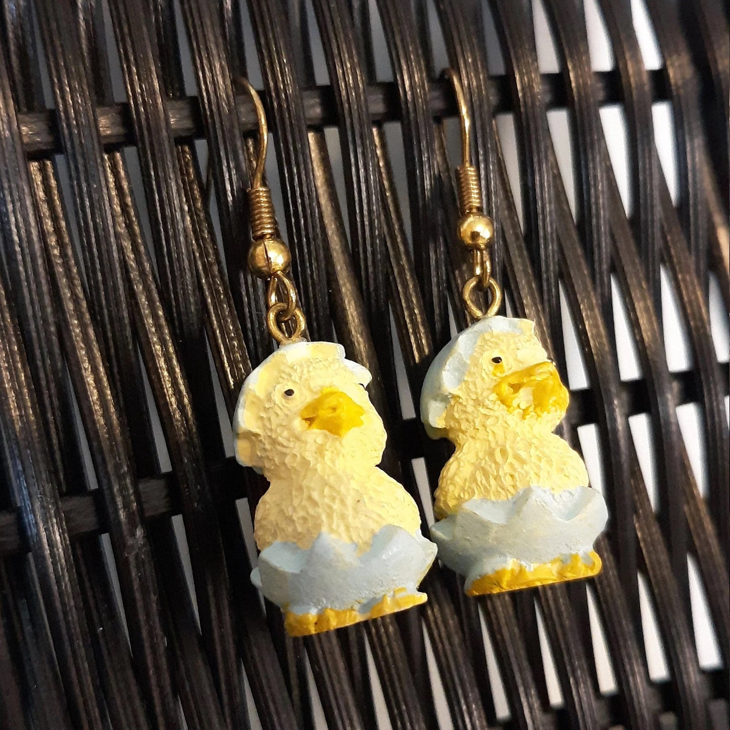 Just Hatched Chicks Vintage Earrings