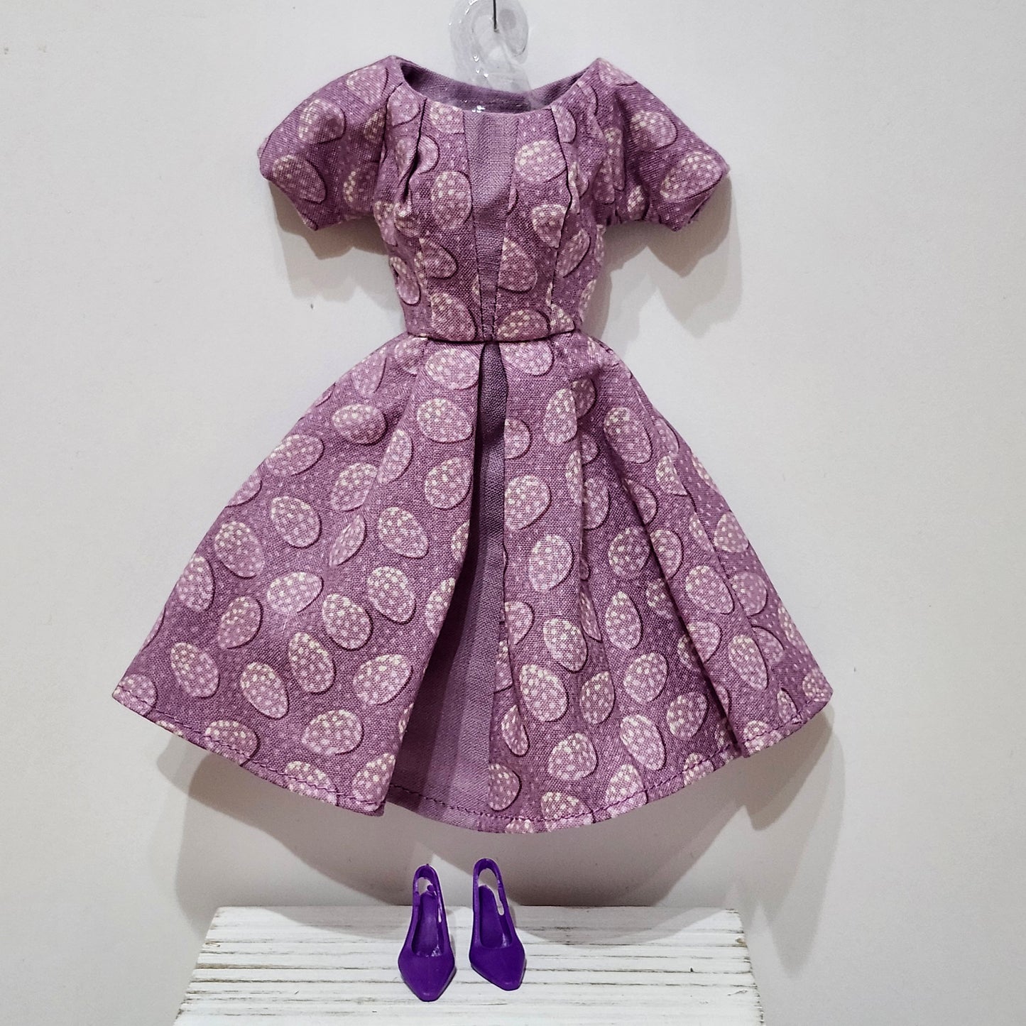 Purple Egg Dress for 11 1/2" female fashion dolls