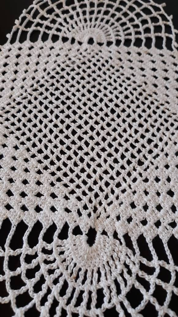 Set of 3 Vintage White Doilies