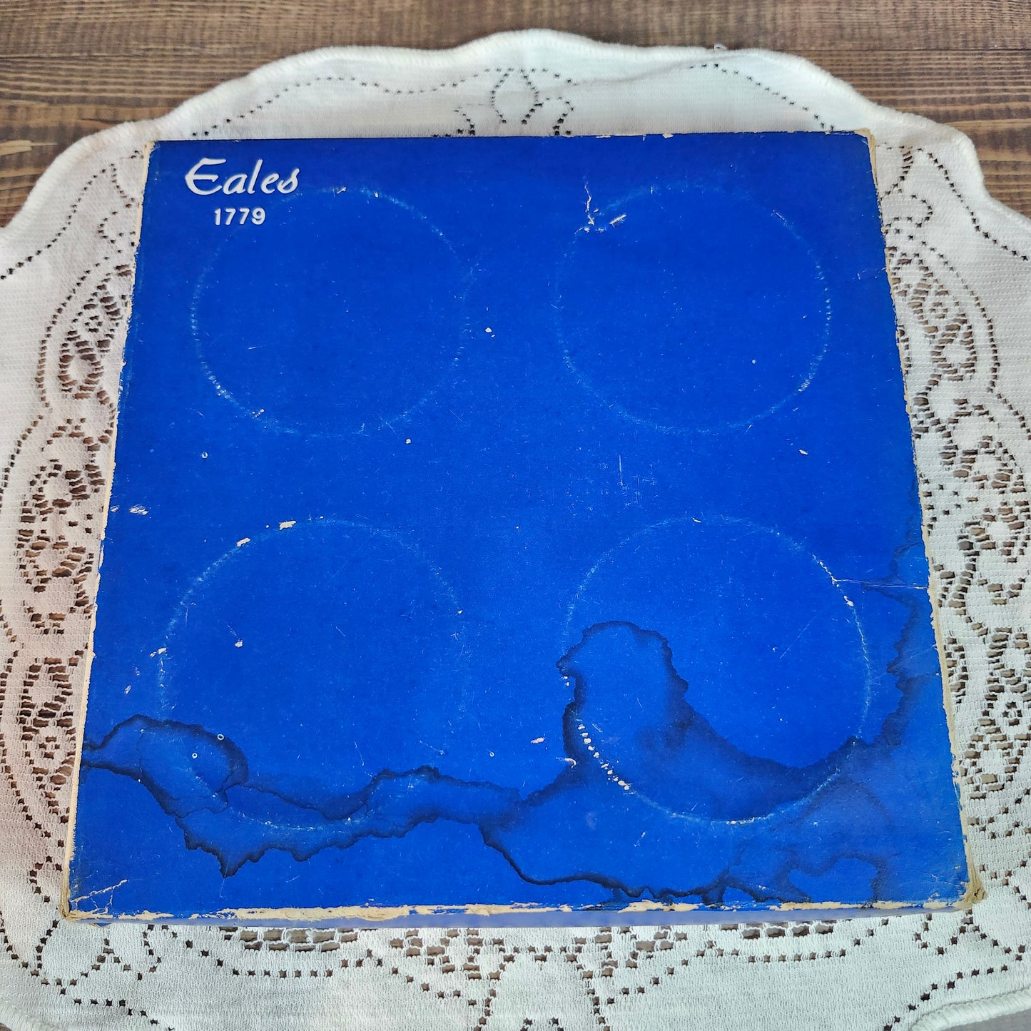 Crystal and Silver Coaster/Ashtray Set, vintage