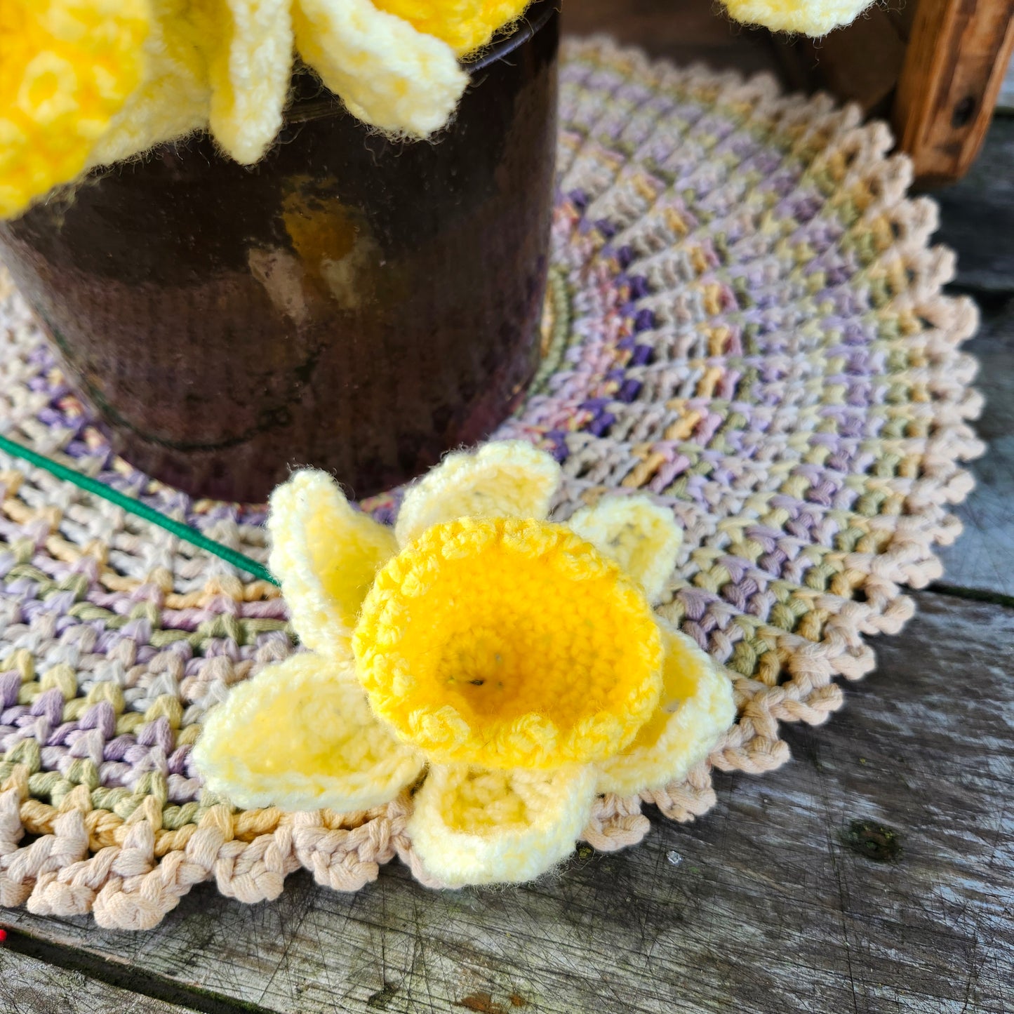Handmade Crochet Daffodil