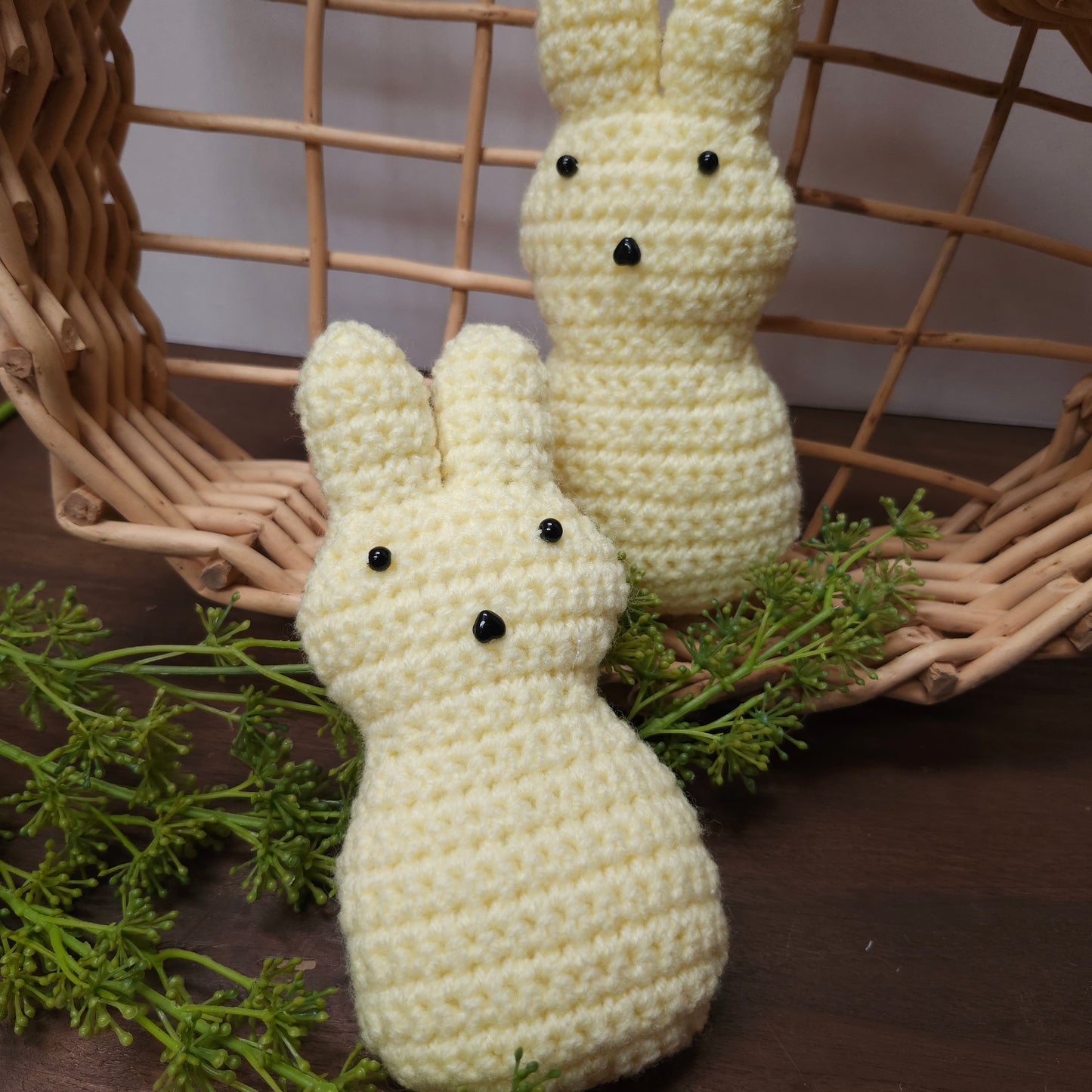 Crochet Bunny, Bowl Filler, Ornie, Shelf Tuck, Spring Decor