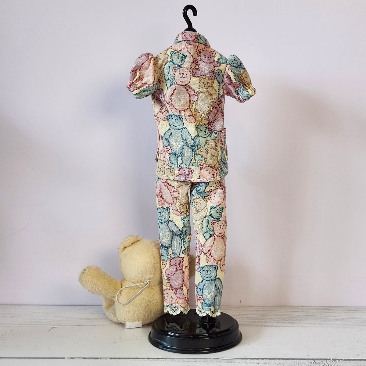 Teddy Bear Pajamas for 11 1/2" fashion dolls