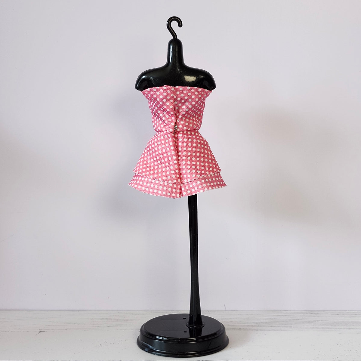 Pink Polka Dot Swim Dress Outfit for 11 1/2" fashion dolls