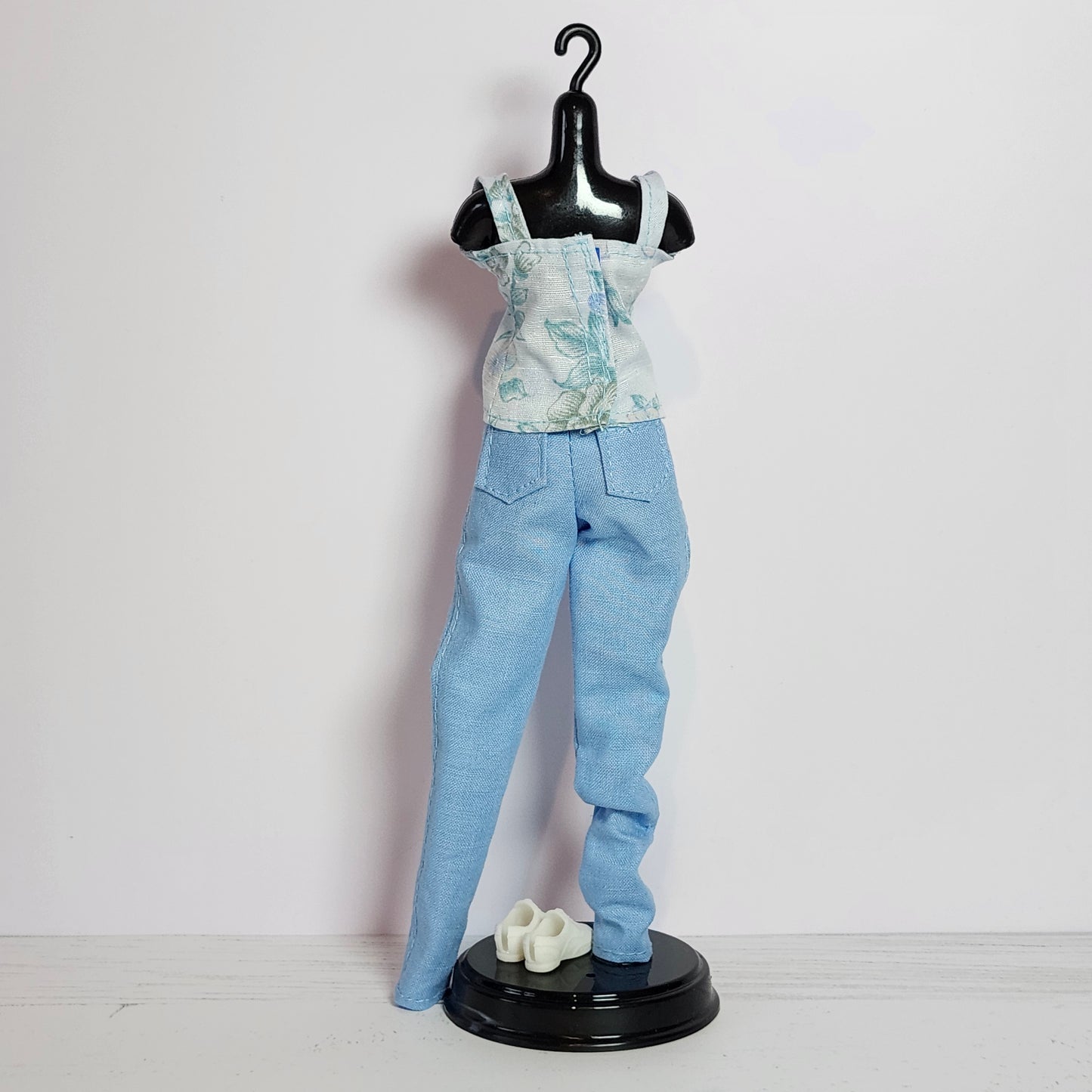 Blue Tank Top and Pants for 11 1/2" fashion dolls