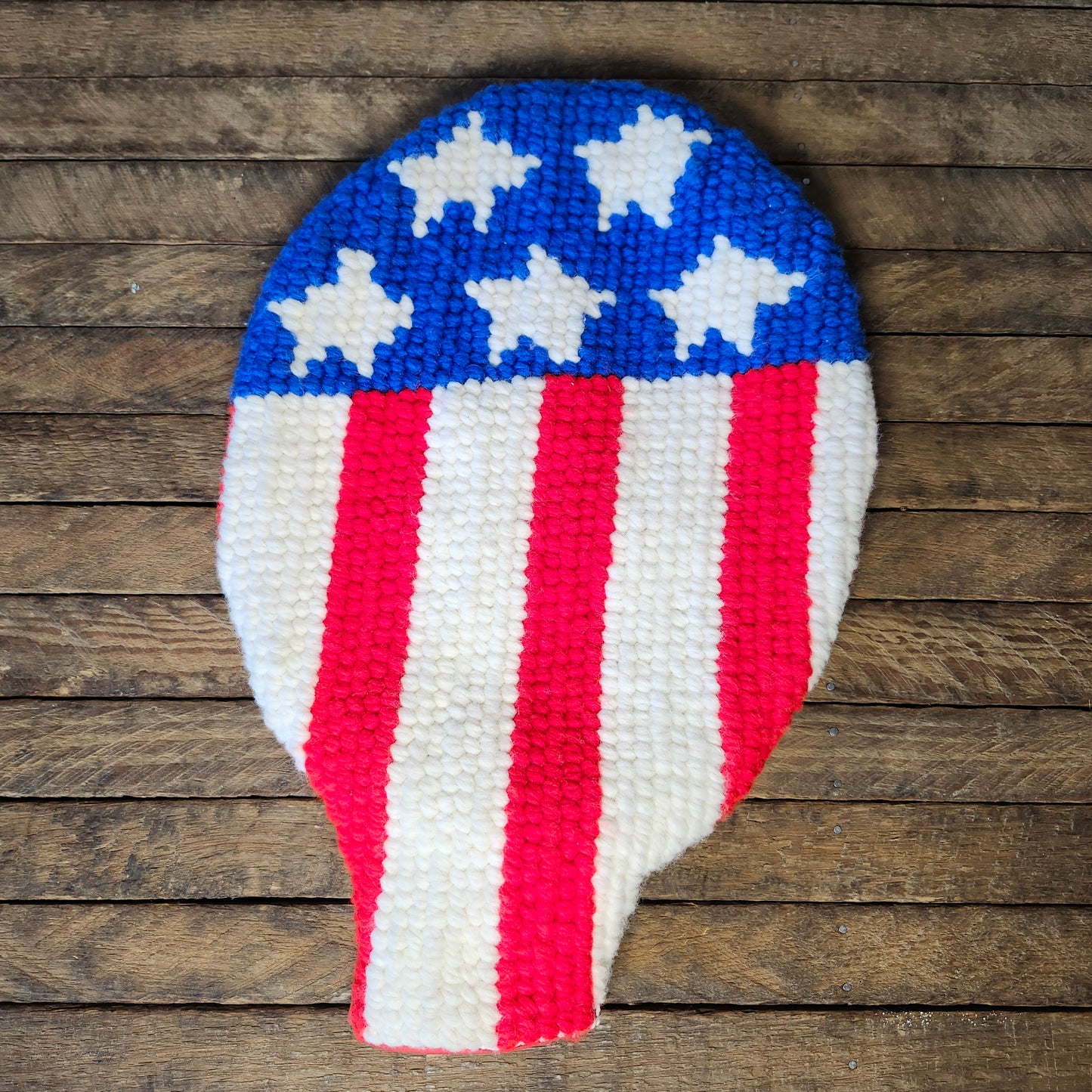 American Flag Tennis Racket Cover, vintage, handmade