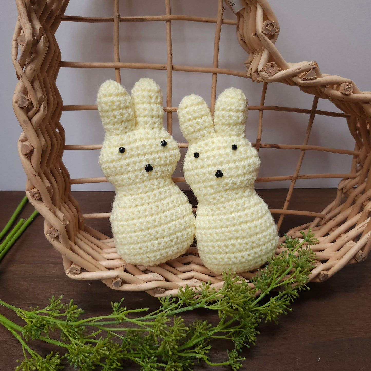 Crochet Bunny, Bowl Filler, Ornie, Shelf Tuck, Spring Decor