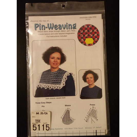Pin Weaving Detachable Collar #705 pattern, uncut