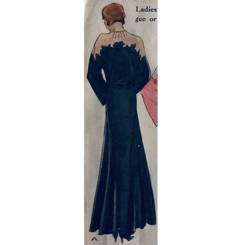 HCC #57 PDF Pattern for 11 1/2" female fashion doll, robe with illusion shoulders