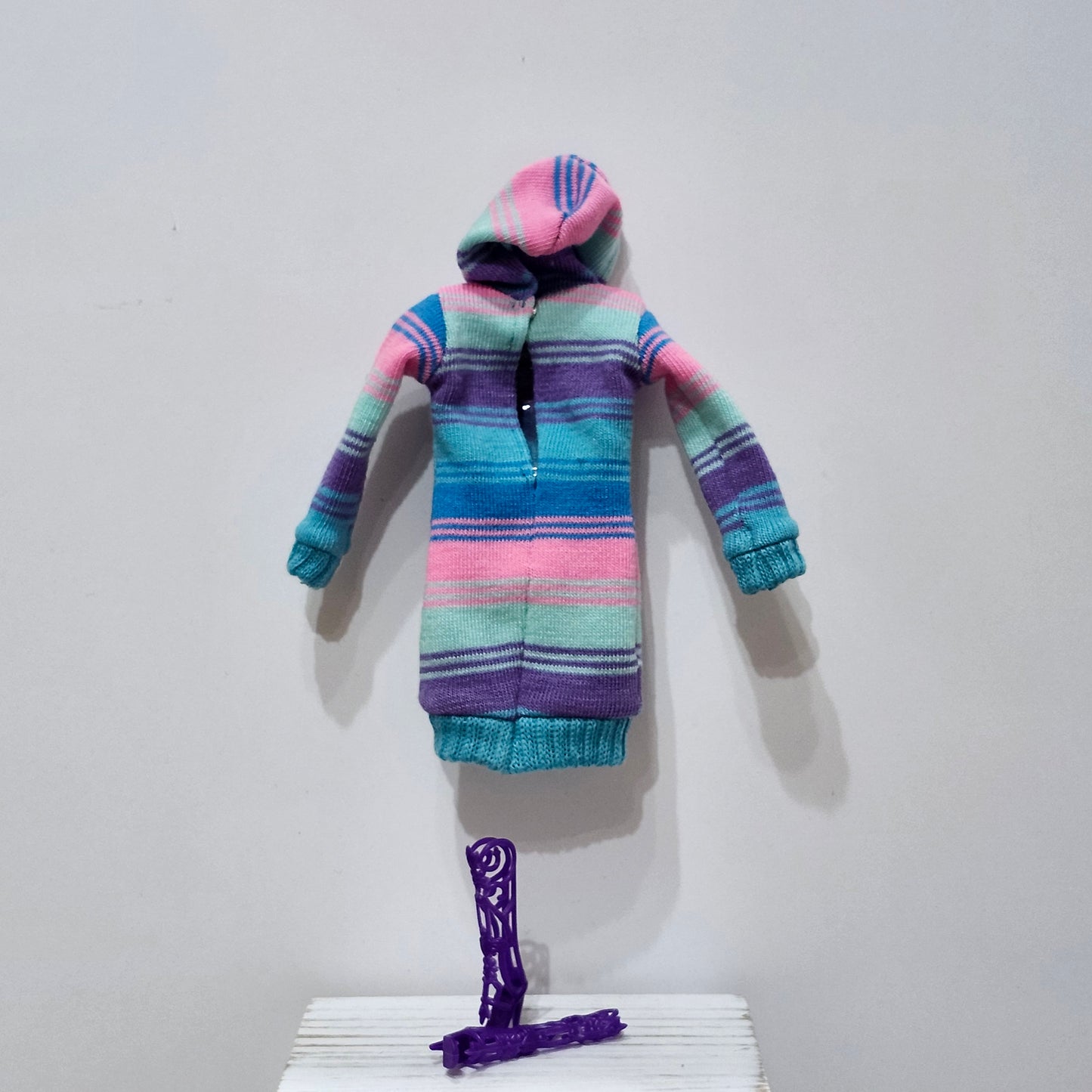 Bright Stripes Hoodie Dress for 11 1/2" fashion dolls