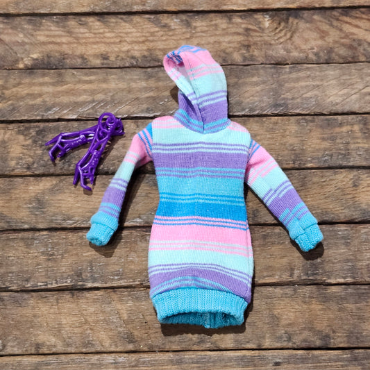 Bright Stripes Hoodie Dress for 11 1/2" fashion dolls