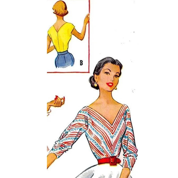 HCC #27 PDF Pattern for 11 1/2" female fashion doll, tulip skirt and simple blouse