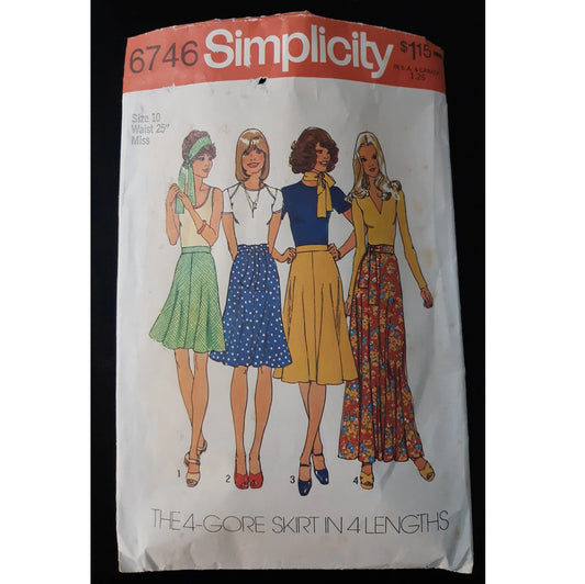 Simplicity 6746 (10) misses skirt pattern, cut, complete