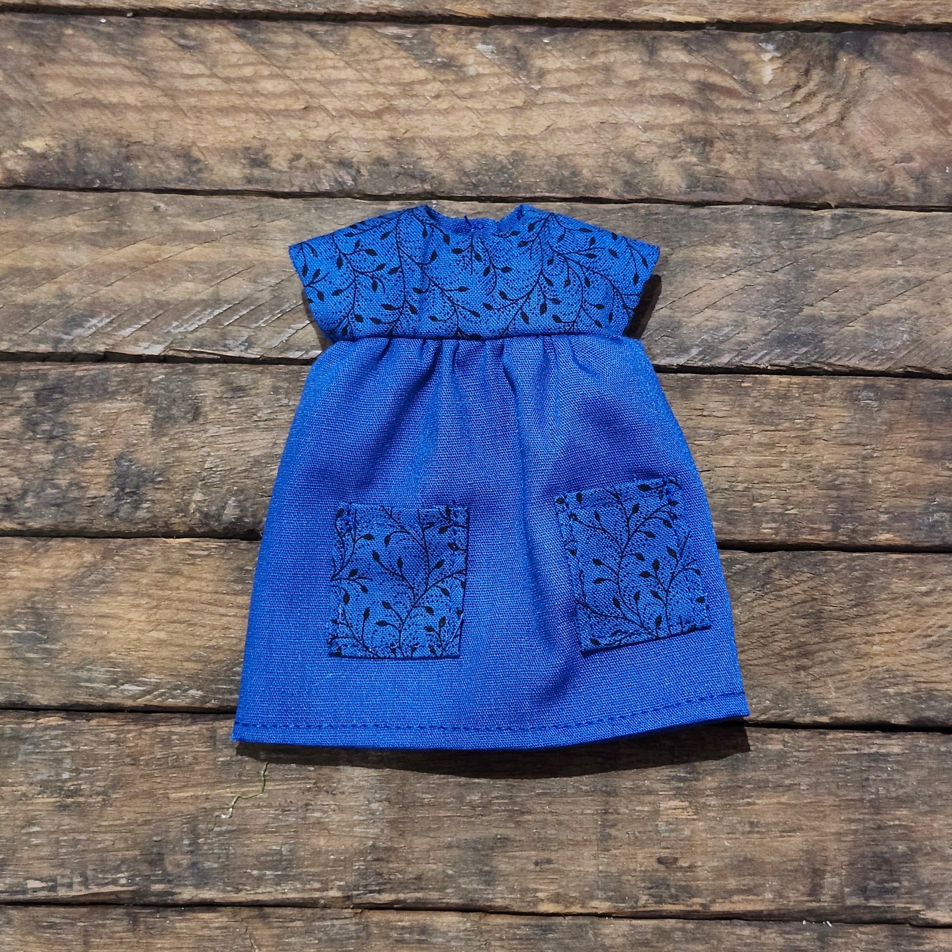 Blue Dress for 9" girl fashion dolls Haven Cottage Collections Blue Dress for 9" girl fashion dolls Haven Cottage Collections