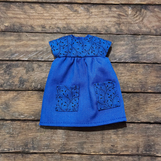 Blue Dress for 9" girl fashion dolls