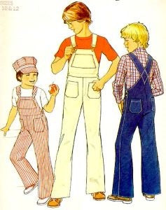 HCC #60 PDF Pattern for 9" boy fashion doll, Overalls, T-shirt, and Hat