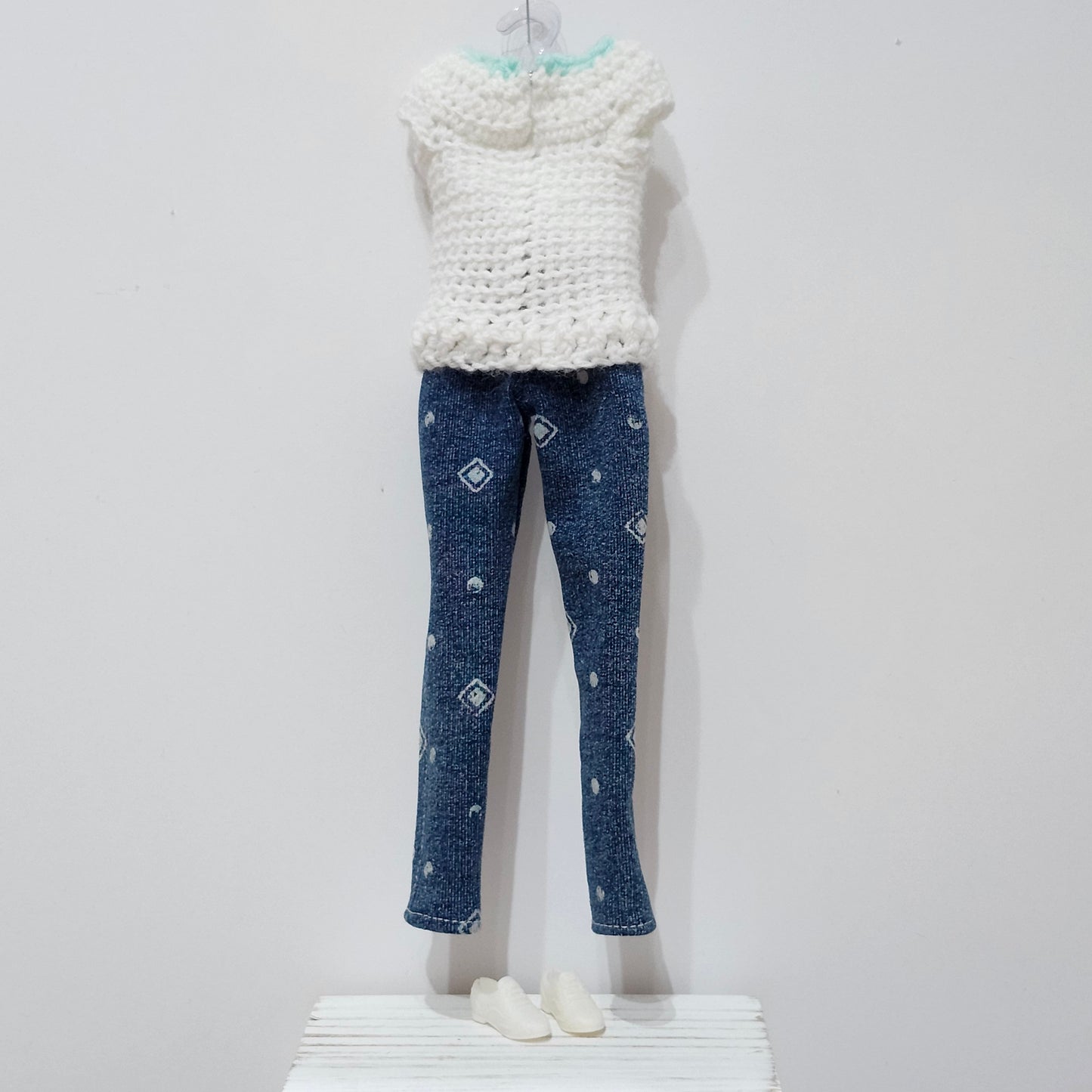 Diamond Sweater and Jeans for 11 1/2" female fashion dolls