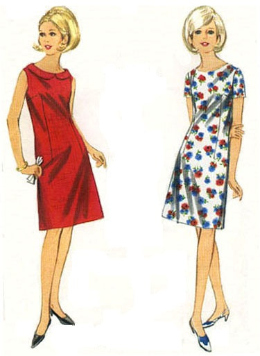 HCC #72 PDF Pattern for 11 1/2" simple dress with collar