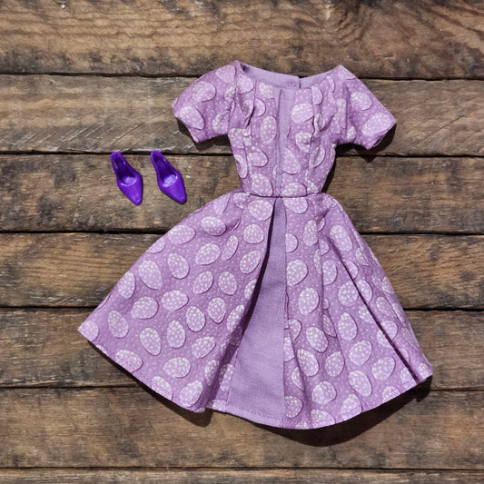 Purple Egg Dress for 11 1/2" female fashion dolls