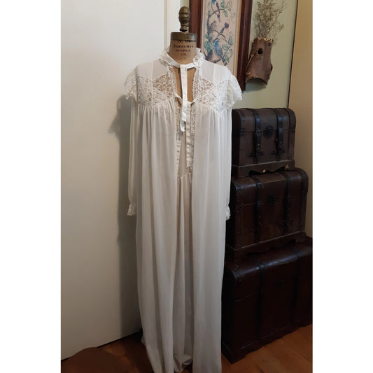 Vintage Nylon Nightgown and Robe