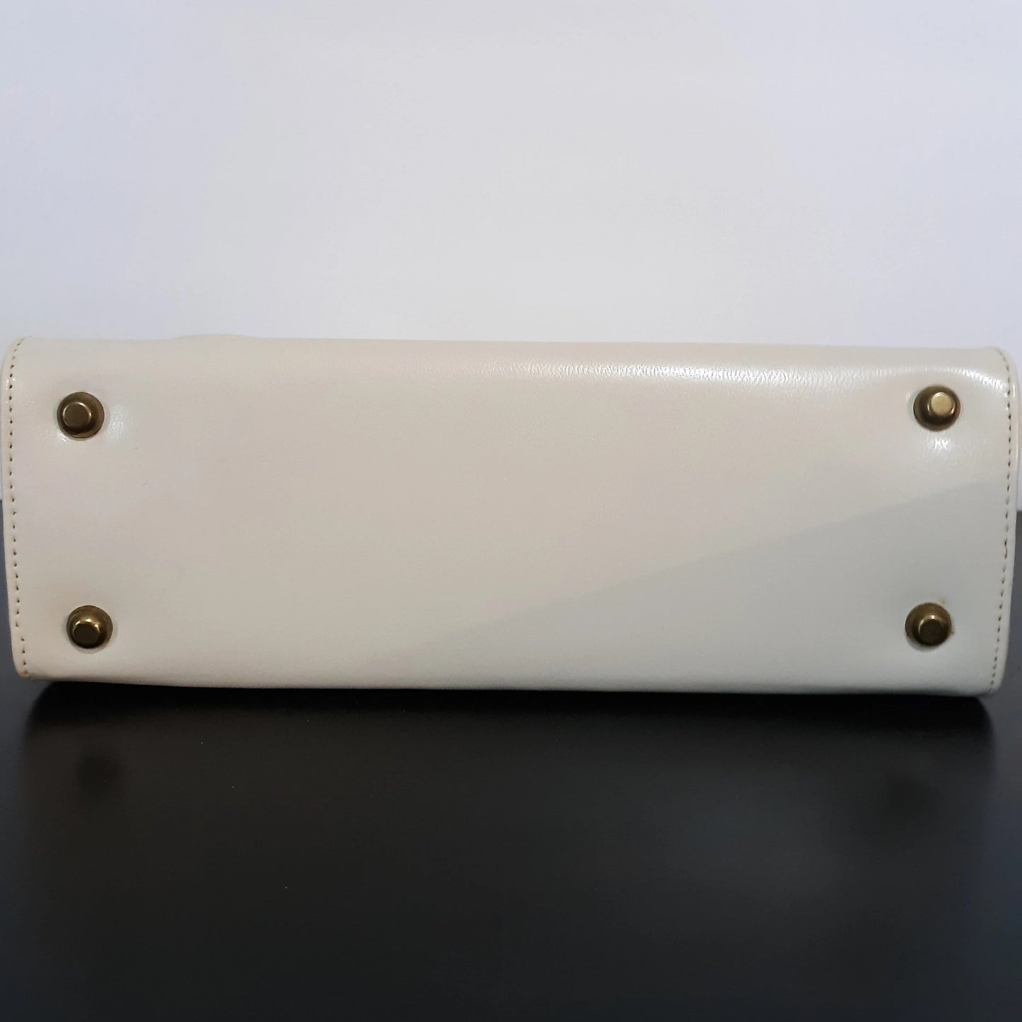 Vintage Cream and Gold Miss America by Smartaire Handbag