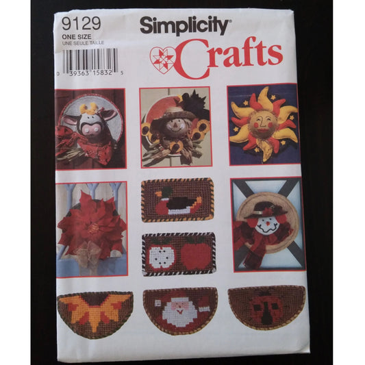 Simplicity Crafts 9129 decorative hats and indoor mats pattern, uncut