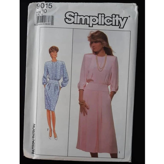 Simplicity 9015 (10) pattern to make a misses dress, uncut