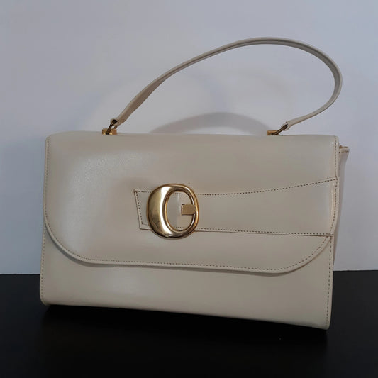 Vintage Cream and Gold Miss America by Smartaire Handbag