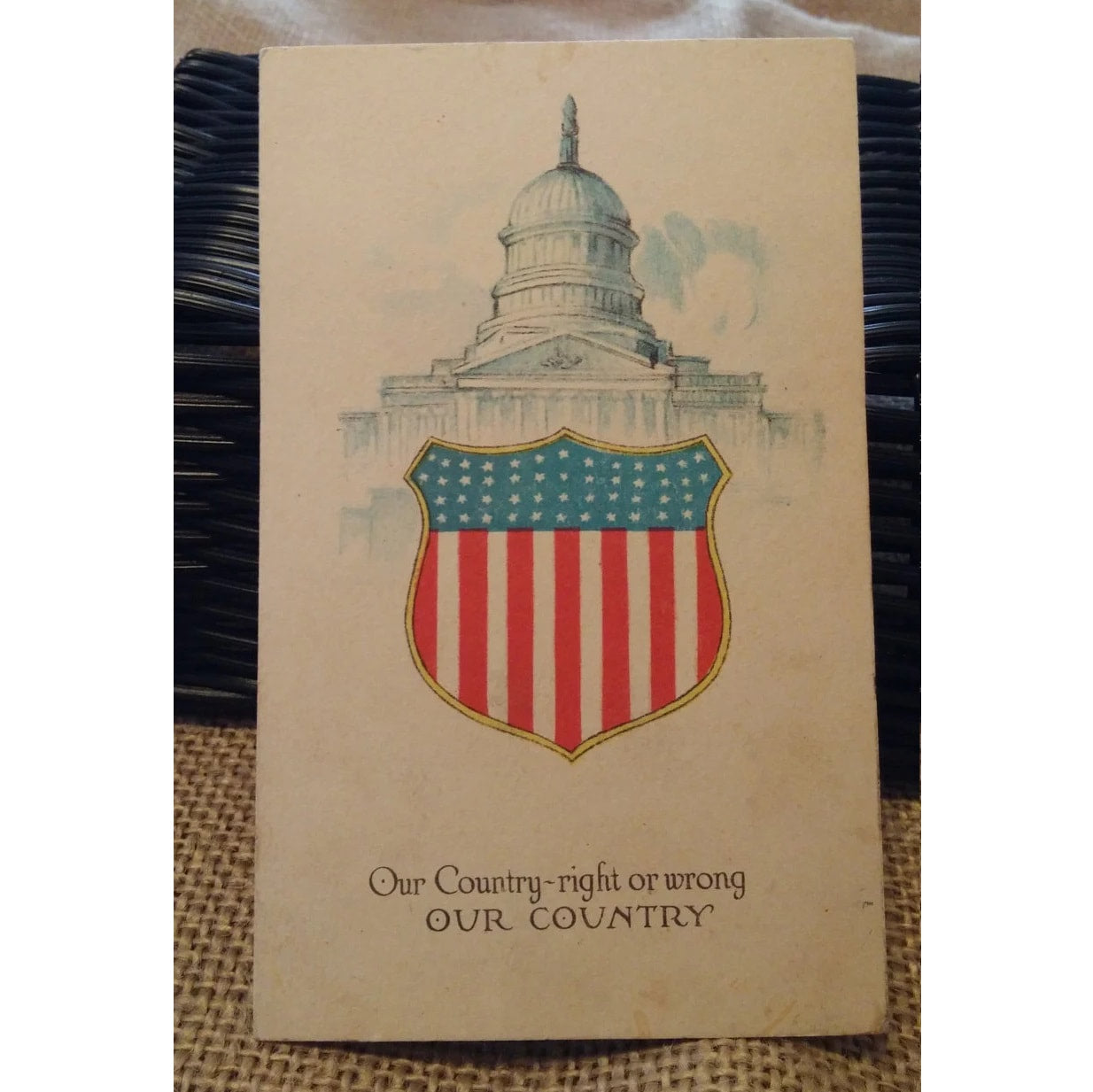 Vintage postcard "Our Country"