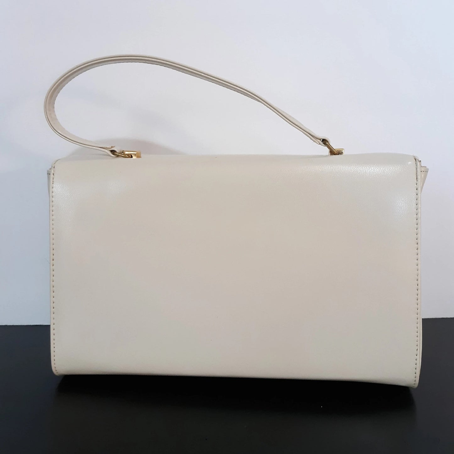 Vintage Cream and Gold Miss America by Smartaire Handbag