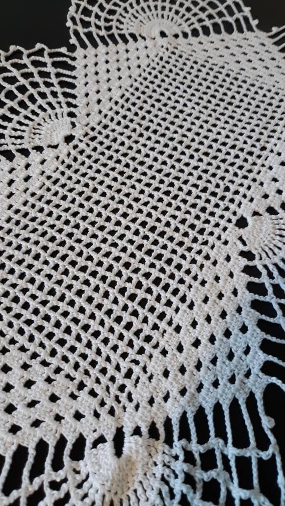 Set of 3 Vintage White Doilies