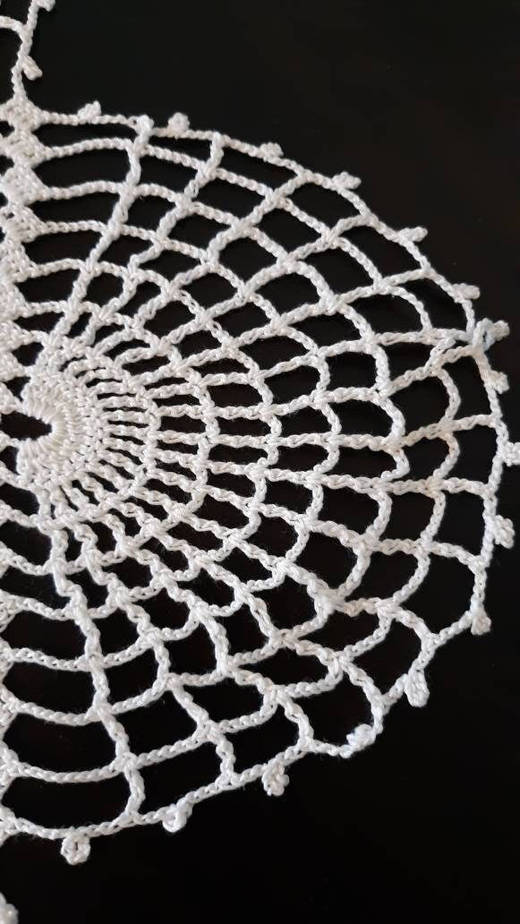 Set of 3 Vintage White Doilies